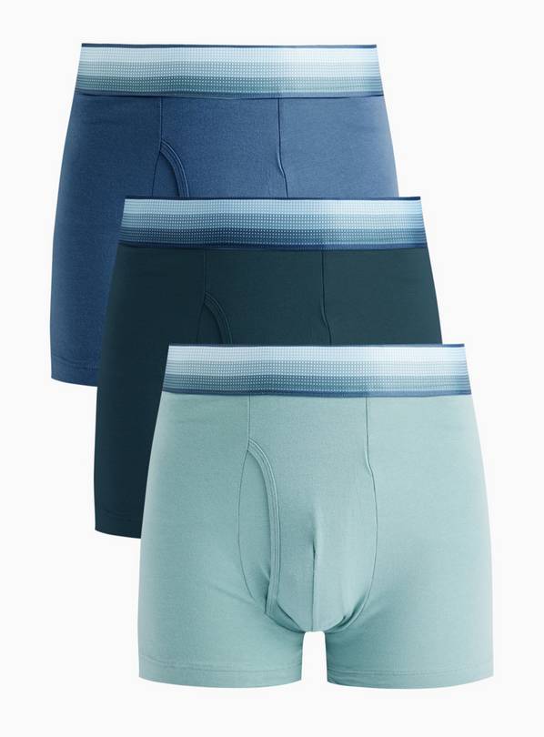 Green & Blue Ombre Trunks 3 Pack XXXL